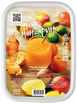 Пюре фруктовое Agrobar Манго-Мандарин 250г