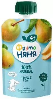 Пюре ФрутоНяня Груша 90г - Vprok.ru Перекрёсток
