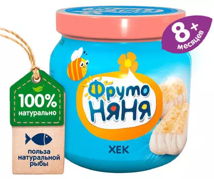 Пюре ФрутоНяня Хек с 8 месяцев 80г