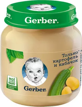 Пюре Gerber Картофель и кабачок 130г