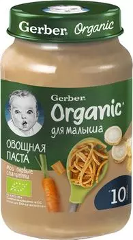 Пюре Gerber Organic Овощная паста 190г