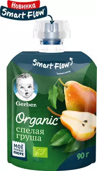 Пюре Gerber Органик Спелая Груша 90г