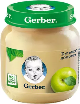 Пюре Gerber Только яблоко 130г