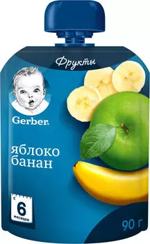 Пюре Gerber Яблоко банан 90г