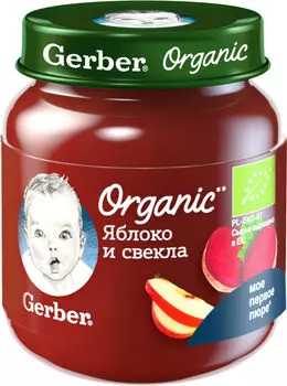 Пюре Gerber Яблоко и свекла 125г