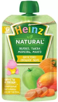 Пюре Heinz Яблоко тыква морковь манго 90г