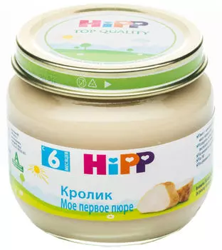 Пюре HiPP Кролик 80г