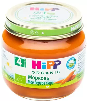 Пюре Hipp Морковь 80г