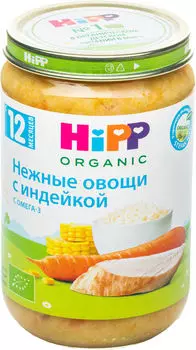 Пюре HiPP Нежные овощи с индейкой 220г