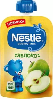 Пюре Nestle Яблоко с 4 месяцев 90г. Доставим до двери!