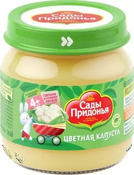 Пюре Сады Придонья Цветная капуста 80г. Закажите онлайн!