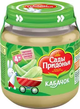 Пюре Сады Придонья Кабачок 120г