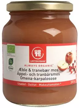 Пюре Urtekram из яблок и клюквы органическое 360г