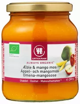 Пюре Urtekram из яблок и манго органическое 360г