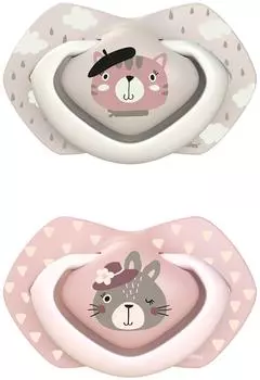 Пустышка Canpol babies Bonjour Paris силиконовая 18+ 2шт