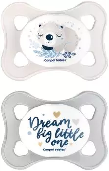 Пустышка Canpol babies Mini силиконовая 0-2 месяцев 2шт