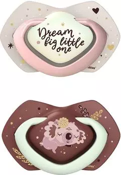 Пустышка Canpol Babies Sleepy Koala силиконовая симметричная розовая 6-18 месяцев 2шт