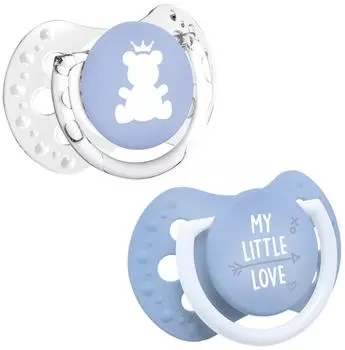 Пустышка Lovi My little Love динамическая силиконовая 0-2 месяцев 2шт