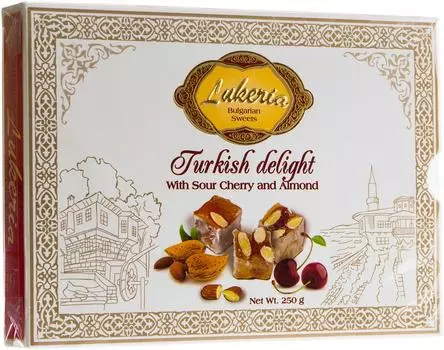 Рахат-лукум Lukeria с вишней и миндалем 250г