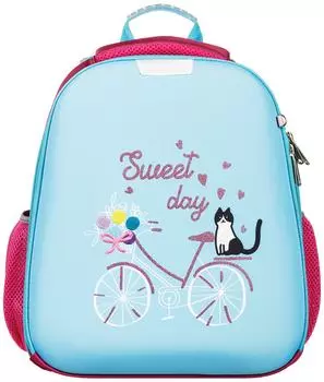 Ранец №1 School Basic Кот на велосипеде