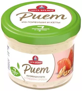 Риет Санта Бремор из горбуши и кеты с грецким орехом 100г