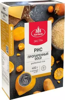 Рис Агро-Альянс Пропаренный Gold 5пак*80гс доставкой!