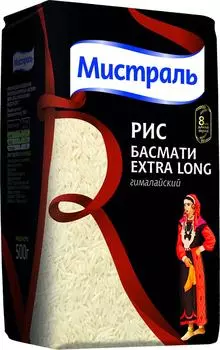 Рис Мистраль Басмати Extra Long 500г. Доставим до двери!