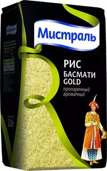 Рис Мистраль Басмати Gold 500г - Vprok.ru Перекрёсток