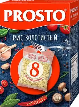 Рис Prosto Золотистый 8пак*62.5г - Vprok.ru Перекрёсток