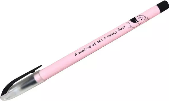 Ручка Be Smart Bunny розовый и черный шариковая синяя 0.7мм