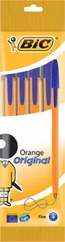 Ручка Bic Orange шариковая синяя 4шт