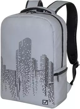 Рюкзак Brauberg Reflective City серый 42*20*13см