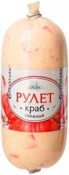 Рулет Европром Снежный краб пастеризованный из фарша рыбного сурими 350г