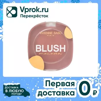 Румяна для лица Vivienne Sabo Macaron матовые Натуральный розовый Тон 04