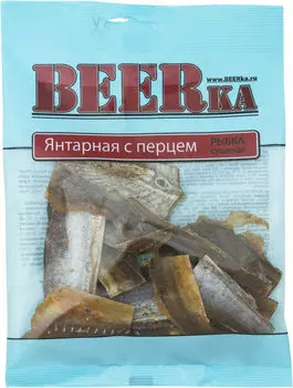 Рыбка BEERka сушеная янтарная с перцем 70г