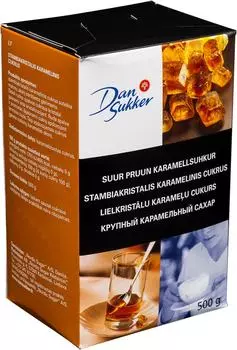 Сахар Dan Sukker карамельный крупный 500г