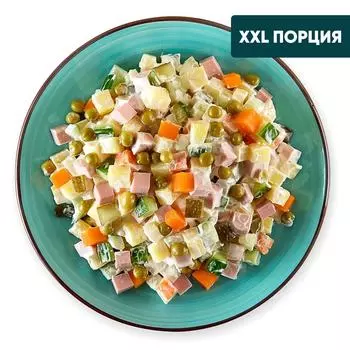 Салат Шеф Перекресток Оливье 1кг - Vprok.ru Перекрёсток