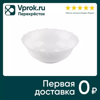 Салатник Mallony Dolche Vita опаловое стекло белый 1.13л