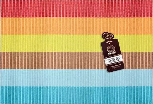 Салфетка сервировочная Marmiton Геометрия радуга 30*45см