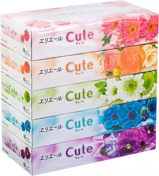 Салфетки бумажные Elleair Cute 5*160шт