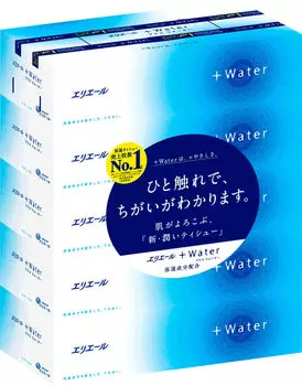 Салфетки бумажные Elleair +Water 5*180шт