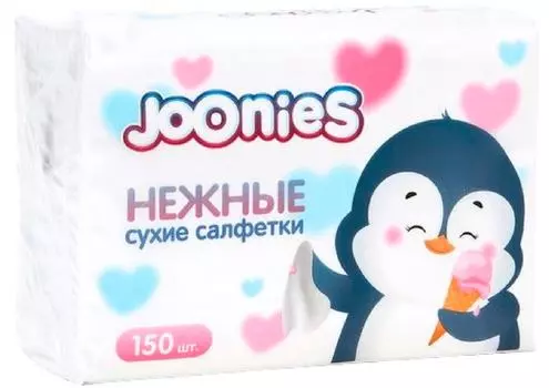 Салфетки бумажные Joonies 3 слоя 150шт. Закажите онлайн!