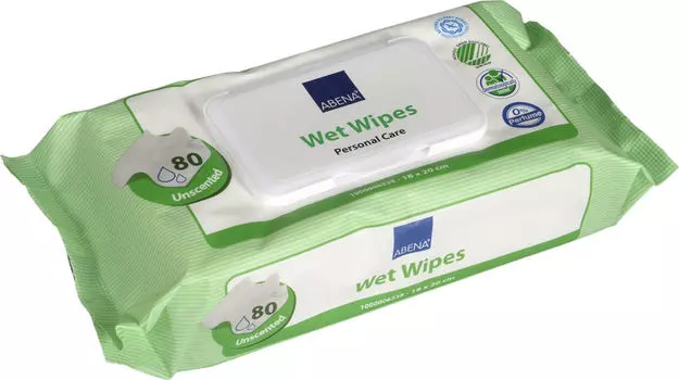 Салфетки влажные Abena Skincare 18*20см*80шт