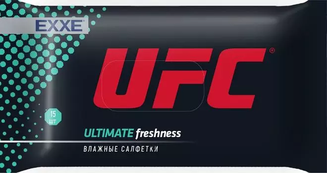 Салфетки влажные EXXE UFC Ultimate freshness 15шт