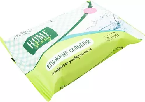 Салфетки влажные Home Story универсальные 15шт