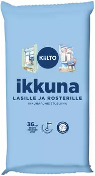 Салфетки влажные Kiilto для окон и зеркал 36шт