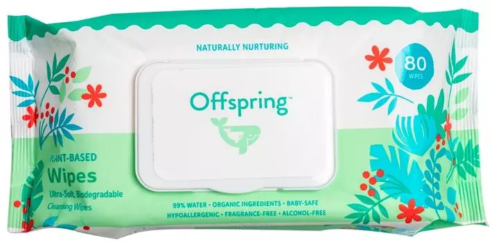 Салфетки влажные Offspring биоразлагаемые детские 80шт