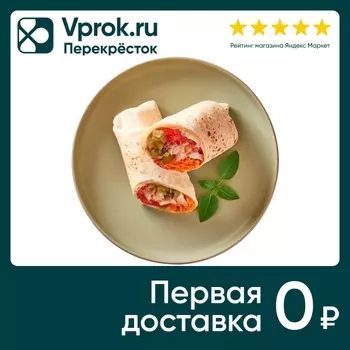 Сэндвич-ролл Перекресток Select с курицей и морковью по-корейски 200г