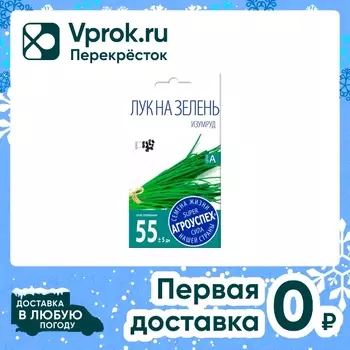 Семена Агроуспех Лук на зелень Изумруд 1гс доставкой!
