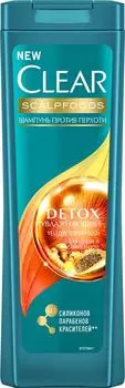 Шампунь Clear Women Detox Увлажняющий против перхоти 400мл